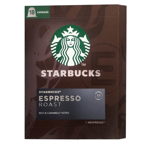 Café Nespresso Starbucks Espresso Roast 18 cápsulas