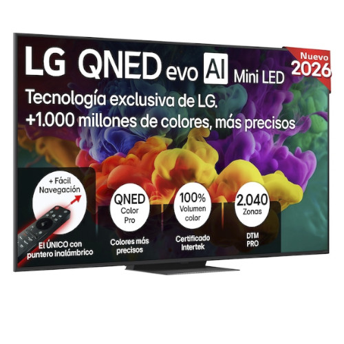 Televisor QNED MINILED 65" LG 65QNED86B6B Smart TV Clase E