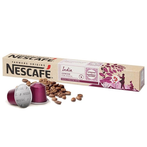 Cápsulas Nescafé Nespresso® India Aluminio intensidad 9 - 10 Capsulas