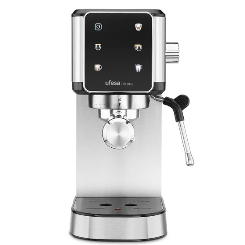 Cafetera Expres 20Bares Ufesa Arona Panel Táctil Café Frío Inox