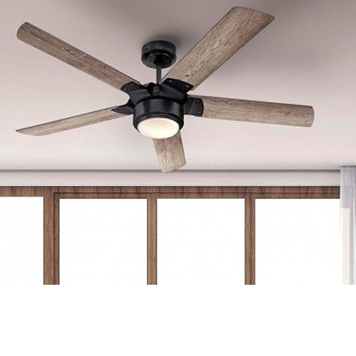 Ventilador de techo 132cm aspas de roble Morris Westwing LED regulable - foto 3
