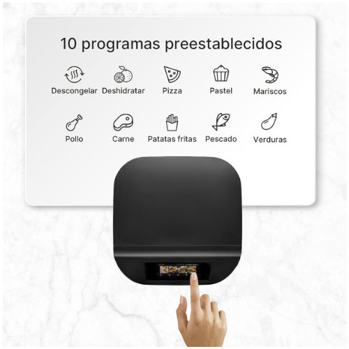 Freidora de Aire 7,5L 2200W Ufesa Swan Elegance Negro Inox - foto 3