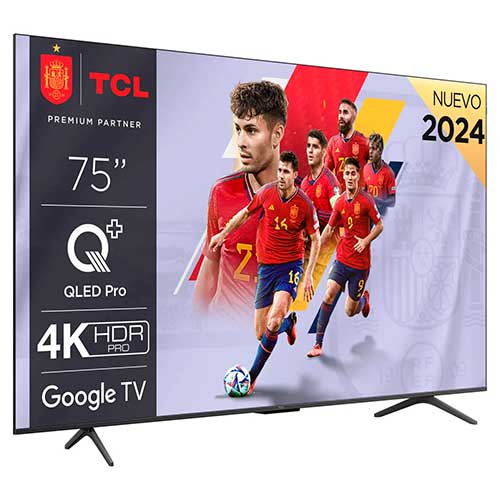 Televisor QLED 75" 4K TCL 75C655 Smart TV Google TV Clase F