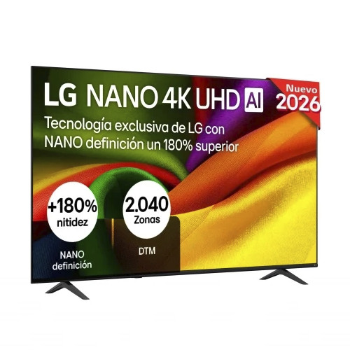 Televisor Nanocell 75" LG 75NU8E0B3LA WEBOS26 Smart TV Clase E