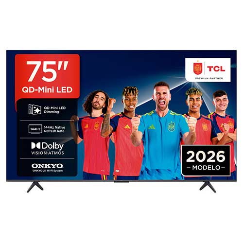 Televisor 75" QD MINI LED 4K TCL 75P8LSmart TV Google TV Clase E