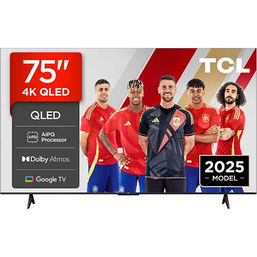 Televisor QLED 75" 4K TCL 75T69C Google TV Clase F