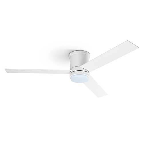 Ventilador de techo 132cm Ufesa Katmandú 3 Aspas de 2 colores con Luz Mando Blanco y Madera