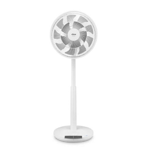 Ventilador Pie 40cm 24W Ufesa Sendai SilentEdge Altura ajustable Oscilación Mando a distancia Blanco