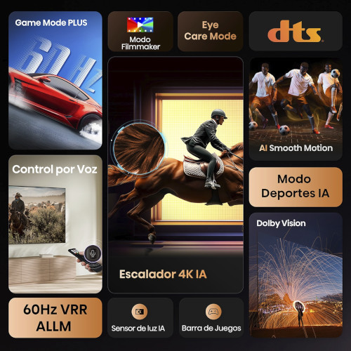 Televisión LED 85" 4K Hisense 85A6Q Vidaa Smart TV Clase E - foto 2