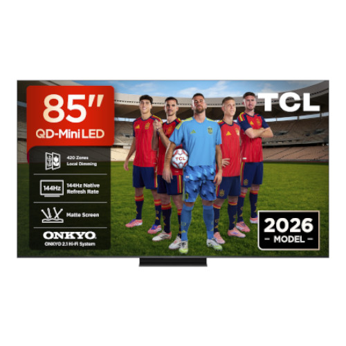 Televisor 85" QD MINI LED 4K TCL 85C6K PRO Smart TV Google TV Clase D