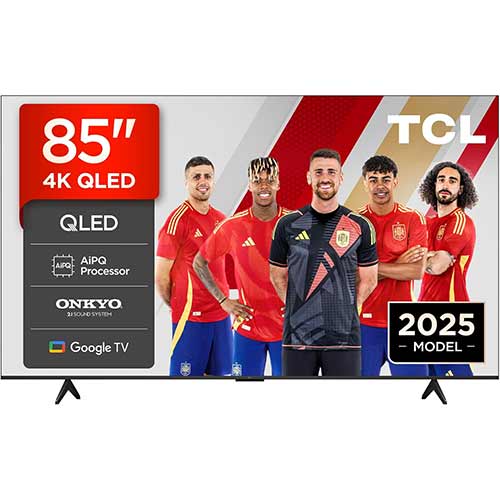 Televisor QLED 85" 4K TCL 85T69C Google TV Clase F