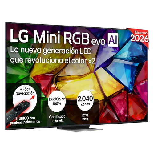 Televisión RGB MiniLED 86" 4K LG 86MRGB87B6B Smart TV webOS 26 Clase D
