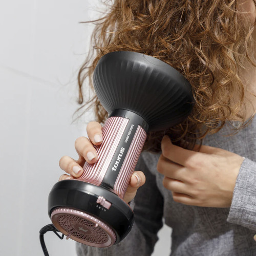 Secador Difusor Taurus Curly 800 Ionic Rosa y Negro - foto 3