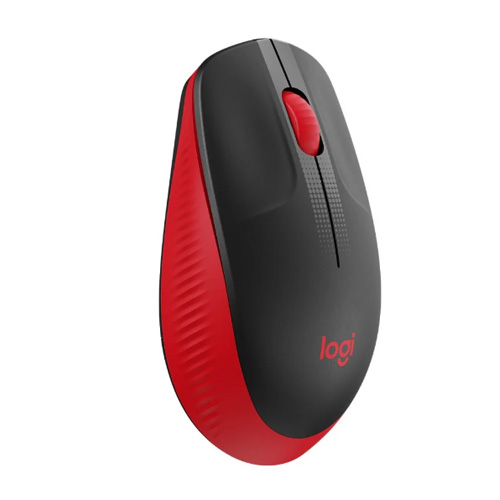 Ratón óptico inalámbrico Logitech M190 rojo - foto 2