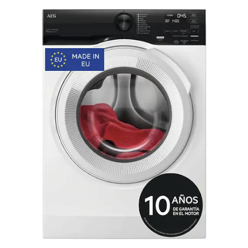 Lavadora 10,5kg 1400rpm AEG LFE6G54H2B  Vapor Blanco Clase A