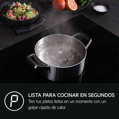 Inducción 3 Zonas 60cm AEG TN63IP0BIB Negro - foto 3