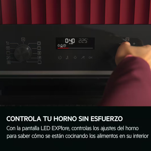 Horno Multifunción 60CM 72L AEG OU5PB40NSK Pirolítico A++ - foto 3