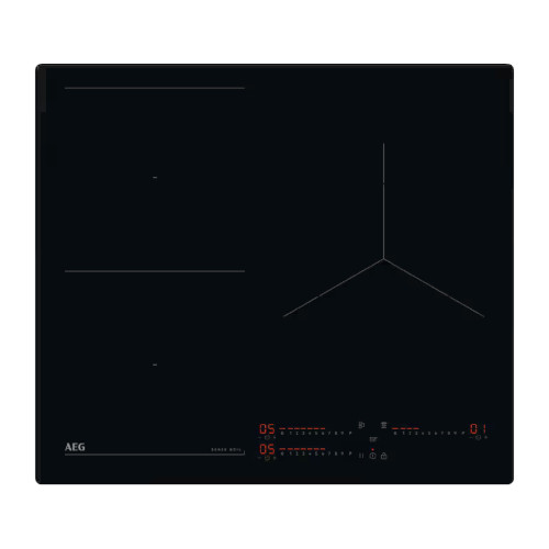 Inducción 3 Zona 60cm AEG TI63IQ10IB Flex Puente Negro