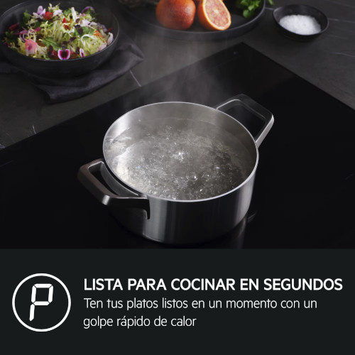 Inducción 3 Zona 60cm AEG TI63IQ10IB Flex Puente Negro - foto 3