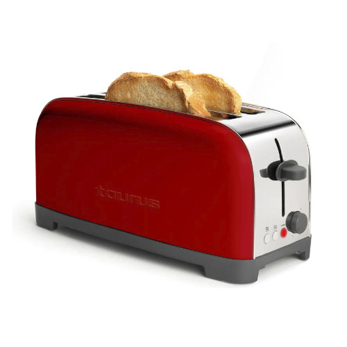 Tostador Vintage 2 Ranuras Taurus TO1400 Rojo