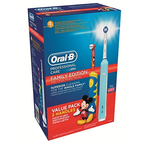 Cepillo dental Braun kit familiar PC500 +mickey mouse