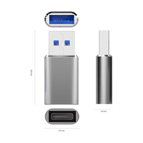 Mini Adaptador Aisens USB 3.2 GEN2 USB A - foto 3
