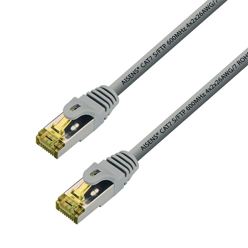 Cable de Red 2m Aisens RJ45 CAT7 10000Mbit/s Gris