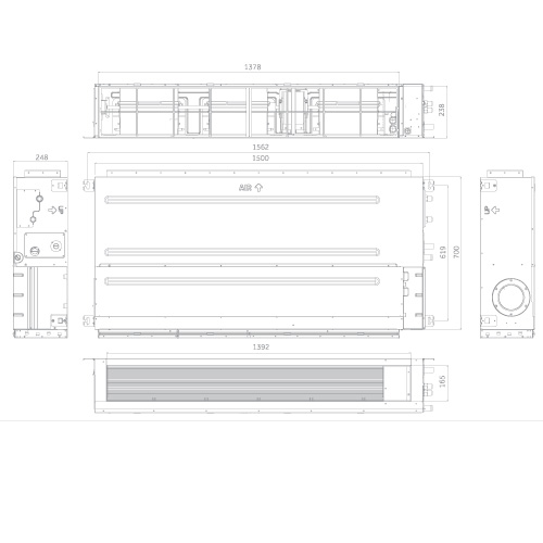 Aire conductos 10500F Haier AD125S2SM3FA WIFI TRIFASICA - foto 2