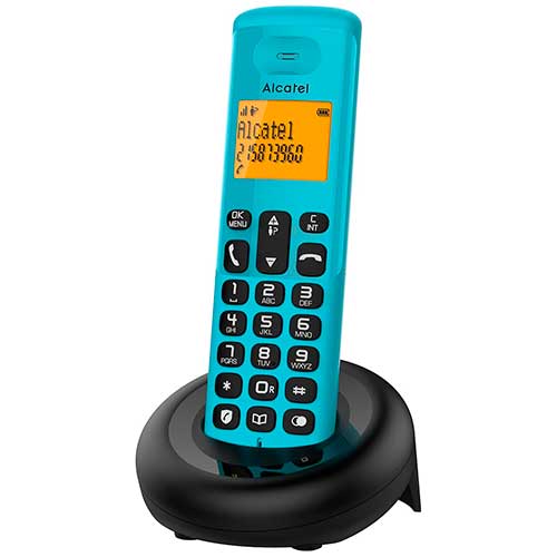 Teléfono Inalámbrico Alcatel E160 Azul