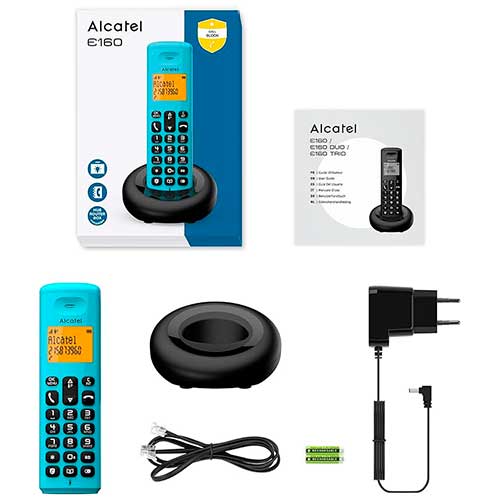 Teléfono Inalámbrico Alcatel E160 Azul - foto 3