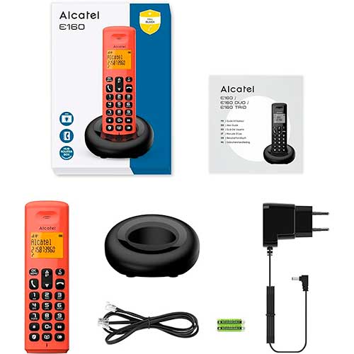 Teléfono Inalámbrico Alcatel E160 RED - foto 3