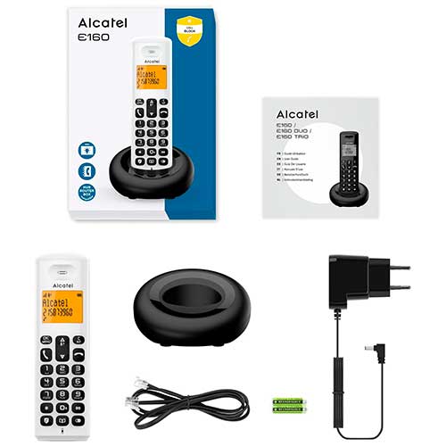 Teléfono Inalámbrico Alcatel E160 Blanco - foto 3