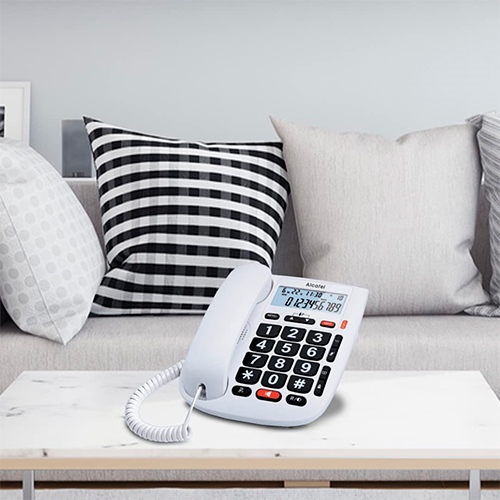 Teléfono Sobremesa Alcatel TMAX 20 Teclas Grandes Manos Libres con Pantalla Blanco - foto 3
