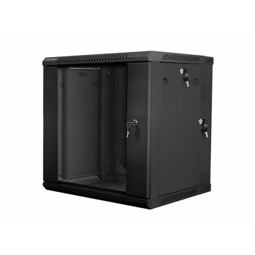 Lanberg WF02-6612-10B armario rack 12U Bastidor de pared Negro
