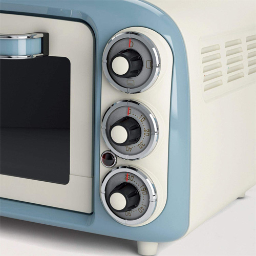 Horno de mesa vintage azul inox 18L Grill Ariete AR97905 - foto 2