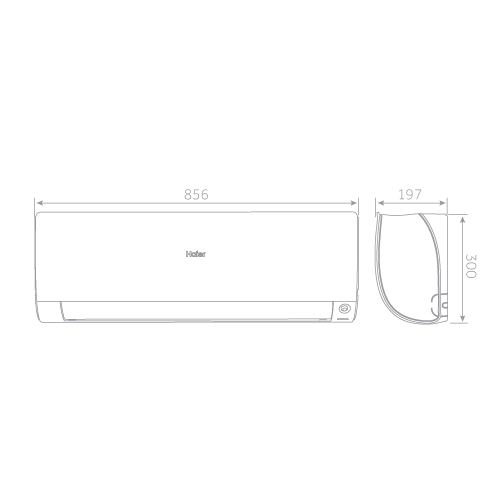 Aire split 2200F Haier Flexis AS25S2SF1FABH A++ negro - foto 2