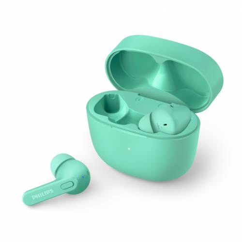 Philips 2000 series TAT2206GR/00 auricular y casco Auriculares True Wireless Stereo (TWS) Dentro de oído Llamadas/Música Bluetooth Turquesa