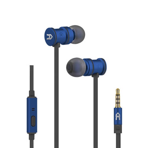Auriculares de botón con micrófono Avenzo AV636AZ imantado azul