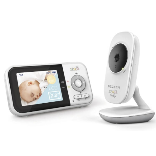 Intercomunicador Vigilabebés Vídeo Becken Baby Pantalla Blanco