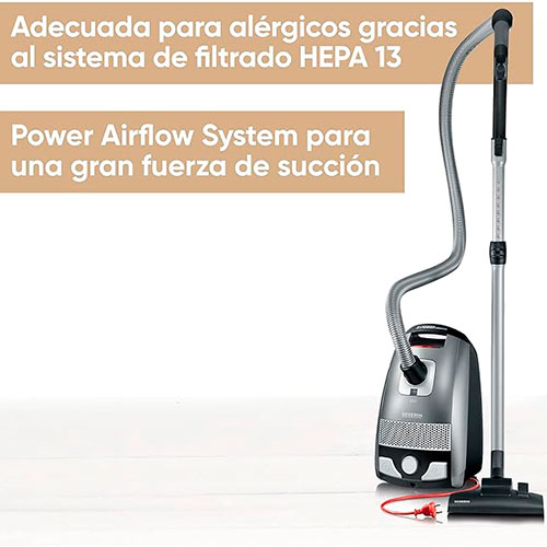 Aspirador con Bolsa 750W Severin BC7045 S Power Snowwhite Gris - foto 2