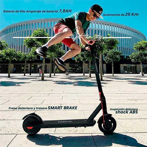 Patinete Electrico 25km/h Infiniton BIGCITYLITE Negro - foto 3