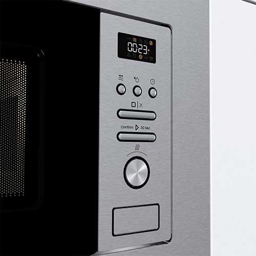 Microondas 20L 800W Hisense BIM320G41X Integrable Grill Inox - foto 3