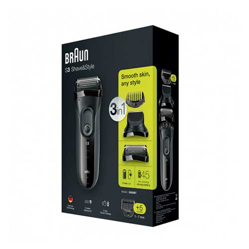 Afeitadora Braun 3000BT Negro - foto 3