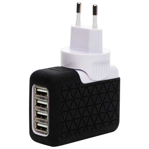 Cargador Universal Bluestork BS-220-4USB-PBK 2.1A 4 Puertos Sin Cable - foto 2