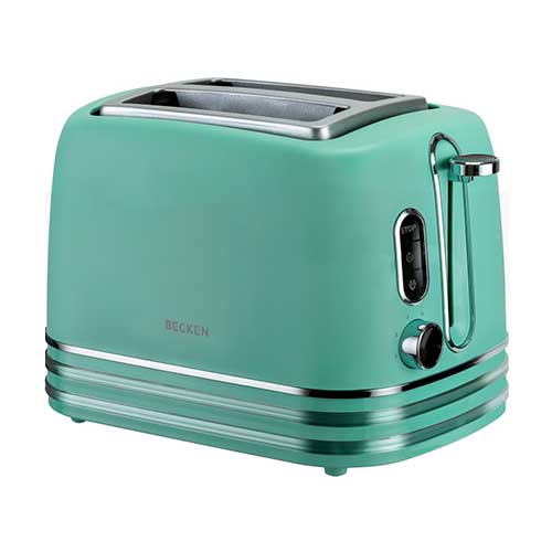 Tostador 2 Ranuras 870W Becken BT4606V Verde