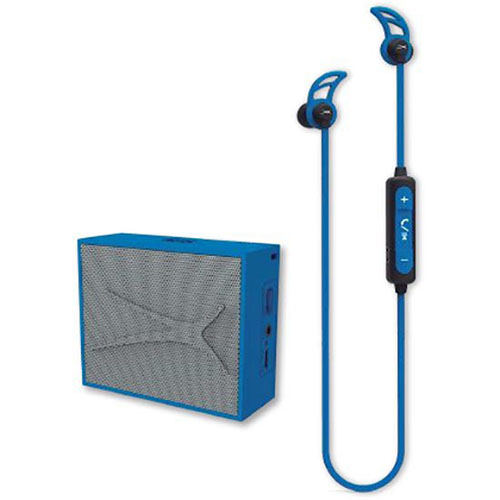 Auriculares Deportivos + Altavoz Bluetooth ALTEC Bundle Snake Azul