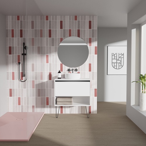 Mueble de baño YOKO TOP de 60 cm con 1 cajón y 1 hueco. Acabado en Blanco Brillo. Incluye lavabo cerámico. - foto 3