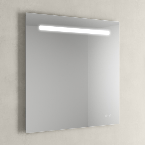 Espejo de baño NOMI 80x80 cms. Luz neutra LED integrada en el espejo y sistema antivaho.