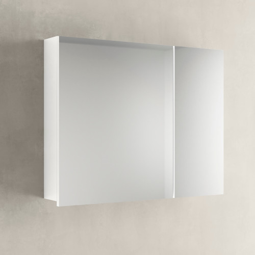 Armario de Baño con Espejo 90cm Midori 2 Puertas Blanco