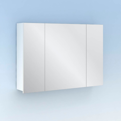 Armario de Baño con Espejo 100cm Midori 3 Puertas Blanco